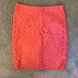 Banana Republic lace, lined pencil skirt Sz 2